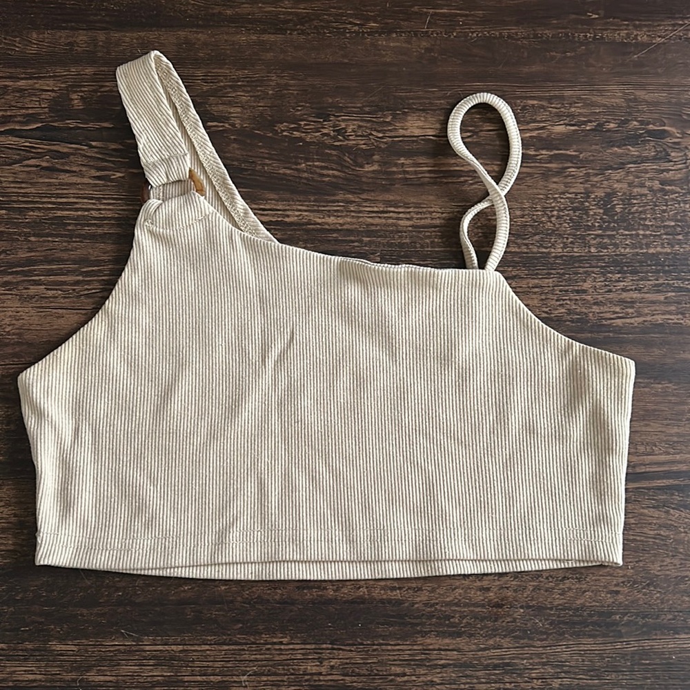 Beige crop top